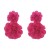 E Chiffon big flowers earrings  temperament elegant exaggerating sweet Earring