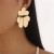 E fashion geometry flowers retro elegant lady ear stud earringsins wind temperament Earring