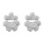 E fashion geometry flowers retro elegant lady ear stud earringsins wind temperament Earring