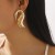 E fashion Earring  samll brief personality swan Alloy textured earrings woman