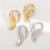 E fashion Earring  samll brief personality swan Alloy textured earrings woman