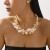 creative gorgeous banquet imitate Pearl short style lady ear stud necklace set