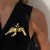 medium wind high fashion temperament vintage stainless steel brooch woman