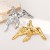 medium wind high fashion temperament vintage stainless steel brooch woman