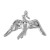 medium wind high fashion temperament vintage stainless steel brooch woman
