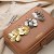 occidental style Metal hollow leaf tassel earrings wind samll buckle fashion Earring