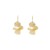 occidental style Metal hollow leaf tassel earrings wind samll buckle fashion Earring