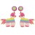 rainbow samll ear stud woman series personality head lovely Alloy earrings brief fashion Earring