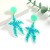 occidental style summer beach Acrylic starfish earrings blue fashion exaggerating geometry pattern resin Earring