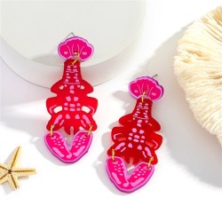 occidental style creative Acrylic resin earrings personality wind exaggerating..