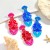 occidental style creative Acrylic resin earrings personality wind exaggerating Earring earring