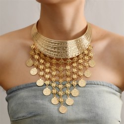 occidental style fashion punk Metal exaggerating pattern Collar  exaggerating ..