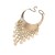 occidental style fashion punk Metal exaggerating pattern Collar  exaggerating tassel