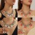 summer day beach starfish woman necklace earrings set Shells mixing more elements two set