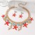 summer day beach starfish woman necklace earrings set Shells mixing more elements two set