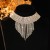 occidental style fashion Rhinestone woman necklace fully-jewelled tassel chain exaggerating clavicle chain chai
