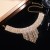 occidental style fashion Rhinestone woman necklace fully-jewelled tassel chain exaggerating clavicle chain chai