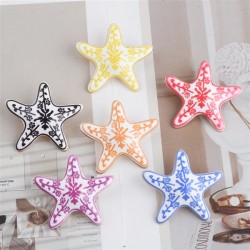 occidental style new Alloy enamel print starfish earrings all-Purpose medium w..