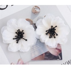 ins wind samll occidental style earrings geometry flowers ear stud woman Alloy..