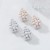 occidental style retro diamond multilayer earrings fashion imitate Pearl woman hollow