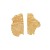 occidental style exaggerating asymmetry Metal ear stud pattern wind geometry samll style