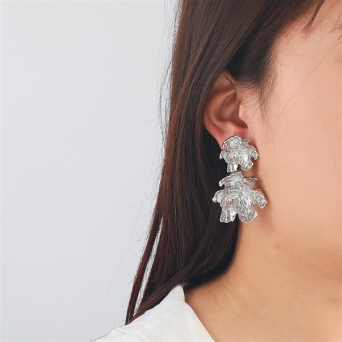 occidental style exaggerating retro multilayer flowers earrings samll earring Bohemian style
