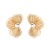 occidental style Metal diamond flowers petal ear stud fashion wind hollow earrings lady