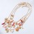 same style handmadeDIY imitate Pearl multilayer flowers starfish lovely beach summer necklace