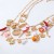 same style handmadeDIY imitate Pearl multilayer flowers starfish lovely beach summer necklace