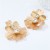 occidental style flowers hollow diamond multilayer highins wind earrings exaggerating gilded ear stud