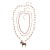 occidental style exaggerating multilayer beads weave chain long necklace Alloy animal
