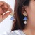 occidental style exaggerating wind imitate Pearl starfish earrings lady fashion Earring Bohemia