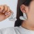 occidental style exaggerating textured samll love Metal high earrings temperament ear stud