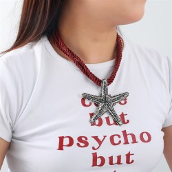 occidental style retro personality multilayer wind summer beach wind necklace ..