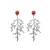 occidental style leaves Alloy pendant resin beach summer wind earrings fashion samll style