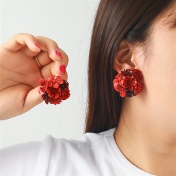 occidental style exaggerating three-dimensional flowers multilayer personality..