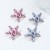 occidental style starfish woman high flowers print earrings all-Purpose temperament woman Earring