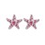 occidental style starfish woman high flowers print earrings all-Purpose temperament woman Earring