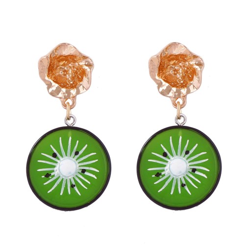 unique creative resin imitate fruits earring brief samll new fashion all-Purpose style woman