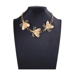 occidental style fashion personality Alloy insect splice necklace imitate Pear..
