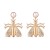 occidental style fashion personality Alloy insect splice necklace imitate Pearl insect earring set necklace woman