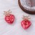 trend samll temperament high diamond bow three-dimensional pattern love all-Purpose fashion brief earring