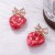 trend samll temperament high diamond bow three-dimensional pattern love all-Purpose fashion brief earring