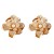 Irregular pattern fashion temperament imitate Pearl Metal flowers exaggerating lady earrings Earring