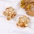 Irregular pattern fashion temperament imitate Pearl Metal flowers exaggerating lady earrings Earring