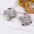 Irregular pattern fashion temperament imitate Pearl Metal flowers exaggerating lady earrings Earring