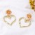 brief all-Purpose hollow love ear stud woman fashion trend personality high creative earring