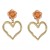 brief all-Purpose hollow love ear stud woman fashion trend personality high creative earring