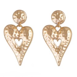 fashion brief trend unique samll pattern hollow exaggerating love pendant Earr..