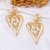 fashion brief trend unique samll pattern hollow exaggerating love pendant Earring all-Purpose atmospheric style